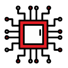 Logoga arvutihiir optiline curvy