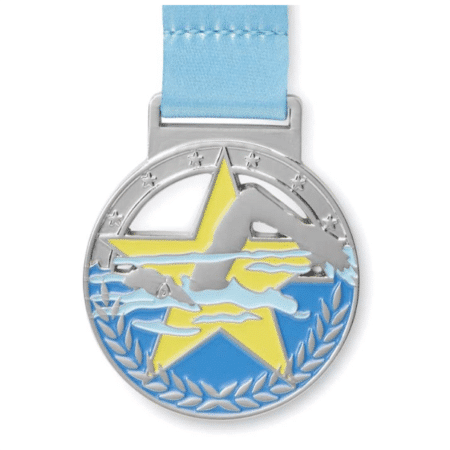 Logoga eritellimuslik tsingist medal pehme emailiga