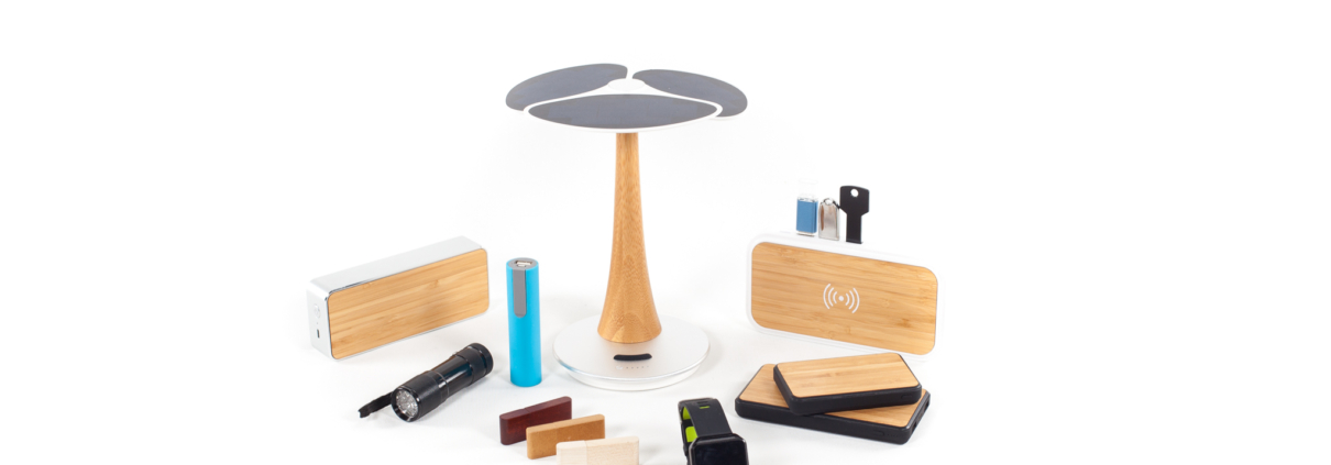 Electronics with logo