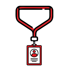 kaelakaart pehme laminaadiga a6 with logo