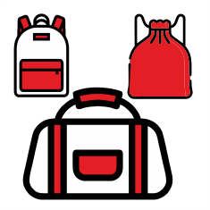 backpack 2-in-1 (custom-made) with logo